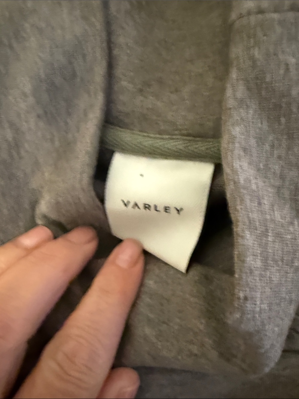 Varley Relaxed-Fit Cowl Neck Sweater in Taupe - Picture 8 of 8